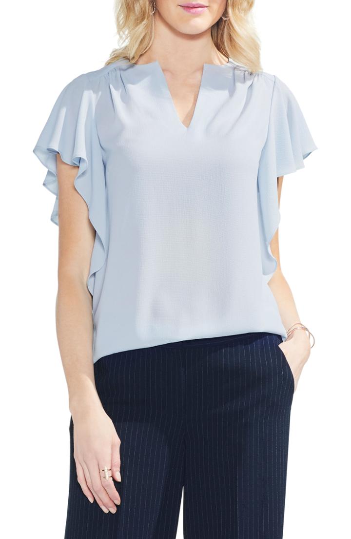 Women's Vince Camuto Flutter Sleeve Textured Top