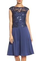 Women's Adrianna Papell Fit & Flare Dress - Blue