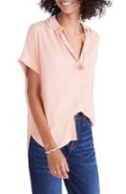 Women's Madewell Central Drapey Shirt, Size - Pink