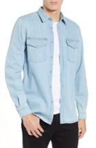 Men's Lacoste Blue Pack Regular Fit Chambray Shirt Eu - Blue
