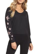 Women's Free People Melrose Star Graphic Top - Black