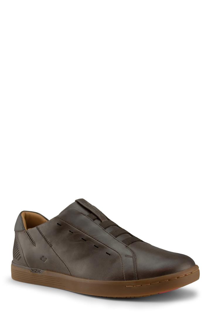 Men's Kizik New York Gum Bottom Slip-on Sneaker M - Brown