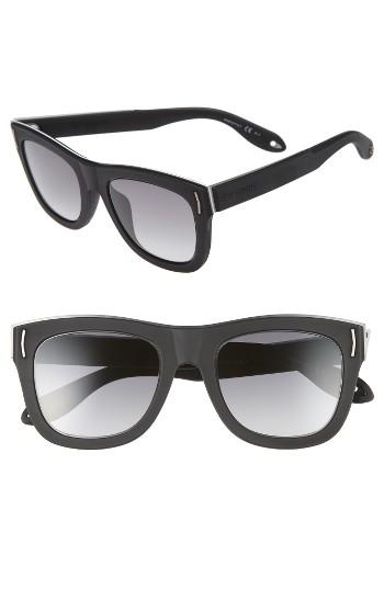 Men's Givenchy 7016/s 52mm Sunglasses - Black Rubber/ Grey Grad