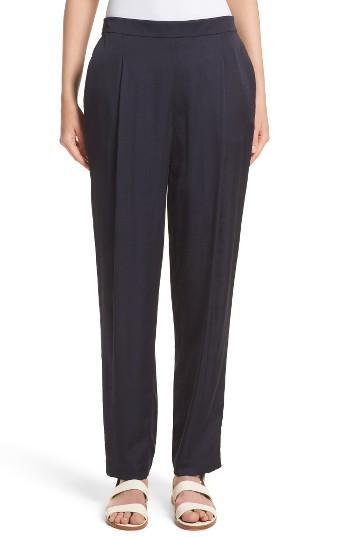 Women's Lafayette 148 New York Soho Track Pants, Size - Blue