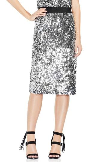 Women's Vince Camuto Allover Sequin Pencil Skirt - Metallic