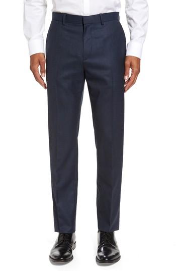 Men's Theory Jake Sharkskin Slim Wool Trousers