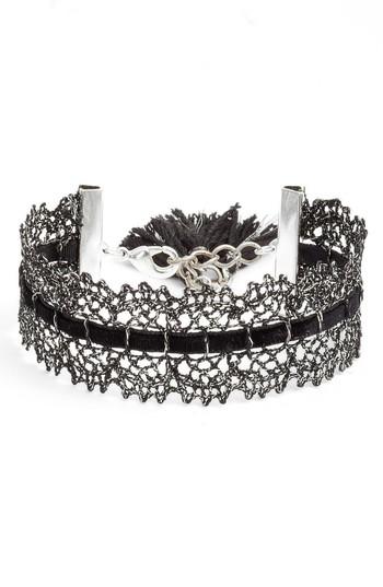 Women's Chan Luu Black Lace Bracelet