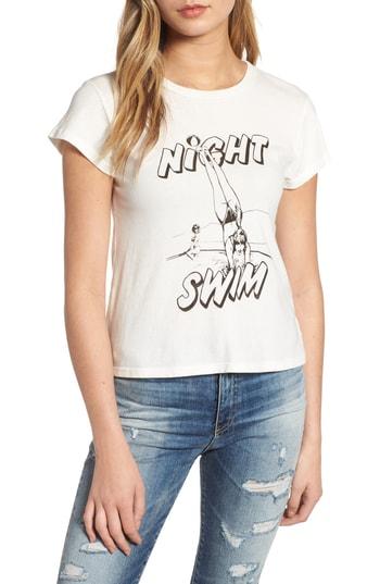 Women's Pam & Gela Night Swim Tee, Size - White
