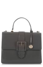 Brahmin Medium Francine Leather Satchel - Grey