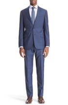 Men's Armani Collezioni 'g-line' Trim Fit Solid Wool Suit