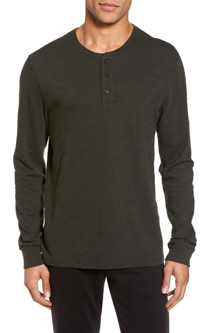 Men's Vince Long Sleeve Slub Henley
