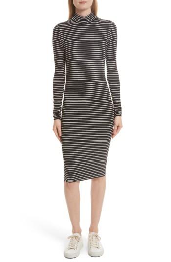 Women's Atm Anthony Thomas Melillo Stripe Rib Jersey Dress - White