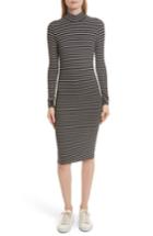 Women's Atm Anthony Thomas Melillo Stripe Rib Jersey Dress - White