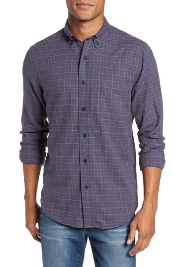 Men's Faherty Ventura Check Sport Shirt - Black