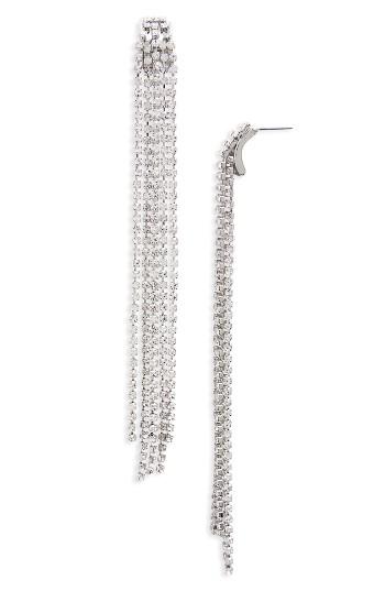 Women's Topshop Crystal Chain Drop Earrings