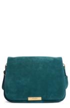 Saint Laurent Amalia Leather Flap Shoulder Bag - Blue/green