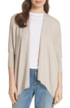 Women's Eileen Fisher Oversized Tencel Lyocell Blend Cardigan, Size /x-small - Beige