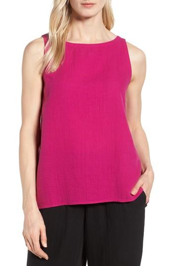 Women's Eileen Fisher Organic Cotton Swing Shell - Pink