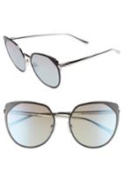 Women's Longchamp 58mm Rounded Cat Eye Sunglasses - Black
