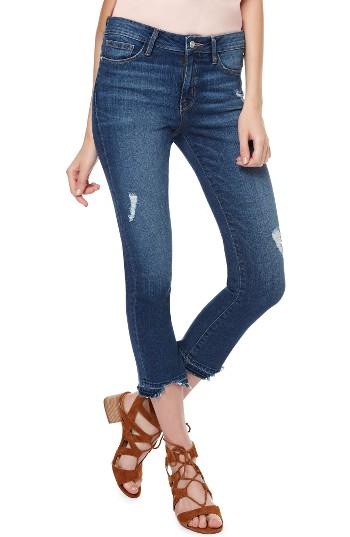 Women's Sanctuary Robbie Release Hem Ripped Crop Jeans