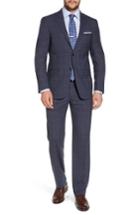 Men's Hart Schaffner Marx New York Classic Fit Windowpane Wool Suit