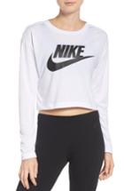 Women's Nike Sportswear Graphic Crop Tee - White