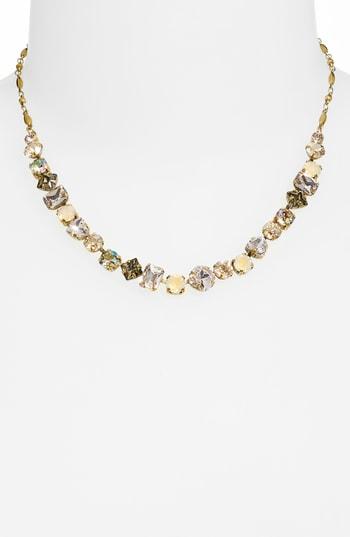 Women's Sorrelli Multi Cut Crystal Frontal Necklace