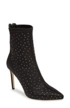 Women's Jewel Badgley Mischka Margot Embellished Stretch Bootie .5 M - Black