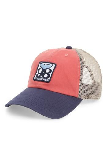 Men's Vineyard Vines Low Pro 98 Patch Ball Cap - Red