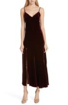 Women's Nicholas Velvet Slipdress - Burgundy