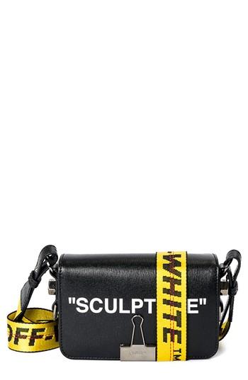 Off-white Sculpture Mini Flap Bag - Black