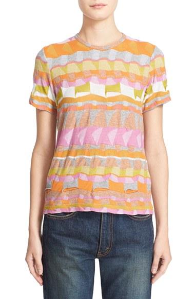 Women's Junya Watanabe Multi Border Jacquard Top