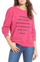 Women's Obey No Wave Graphic Print Sweatshirt