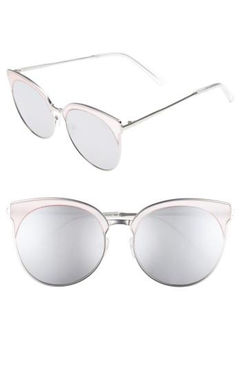 Women's Quay Australia Mia Bella 56mm Sunglasses - Pink/ Silver