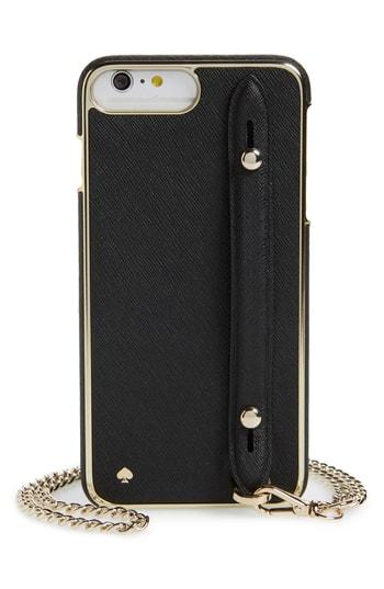 Kate Spade New York Hand Strap Iphone 7/8 Crossbody Case - Black