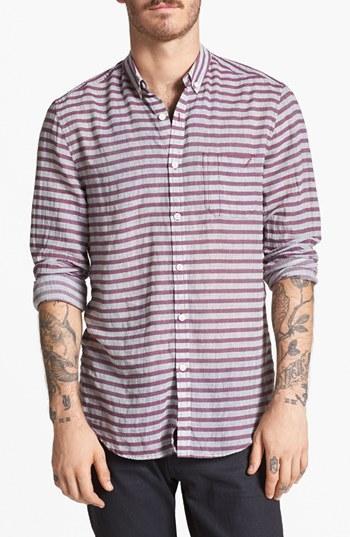 Life/after/denim 'st. Milfield' Stripe Print Woven Shirt Port