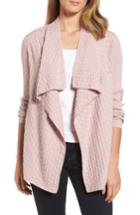 Women's Chaus Mixed Cotton Knit Cardigan - Pink