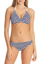 Women's Freya Drift Away Underwire Stripe Bikini Top Dd - Blue