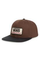 Men's Vans 'rowley' Snapback Hat - Brown