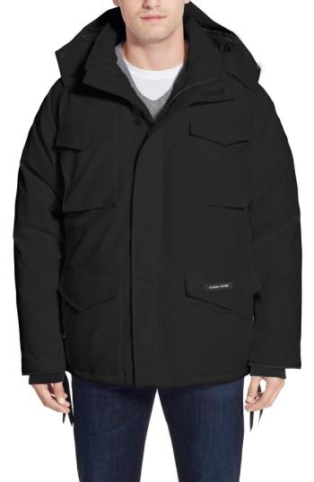 Men's Canada Goose 'constable' Regular Fit Water Resistant Down Parka - Black