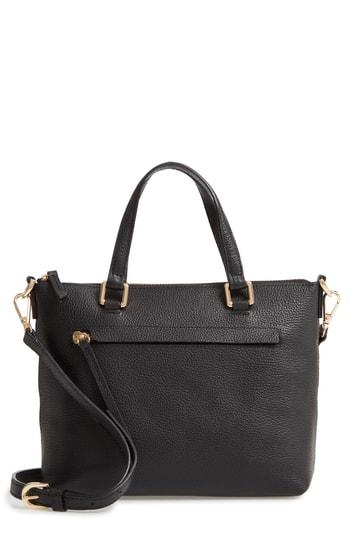 Nordstrom Lexa Leather Crossbody Bag - Black