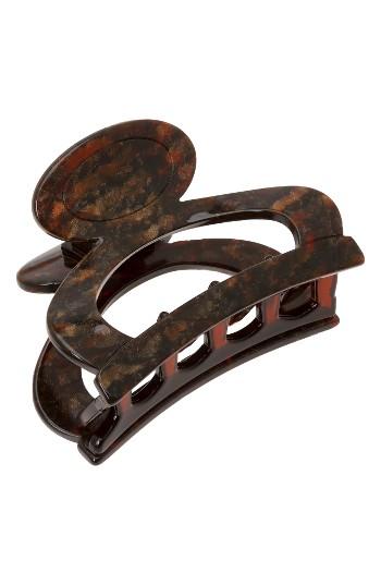 France Luxe Cutout Jaw Clip, Size - Beige