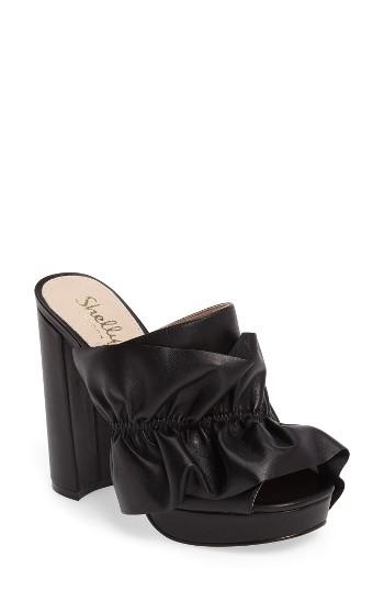 Women's Shellys London Delphine Platform Mule Eu - Black