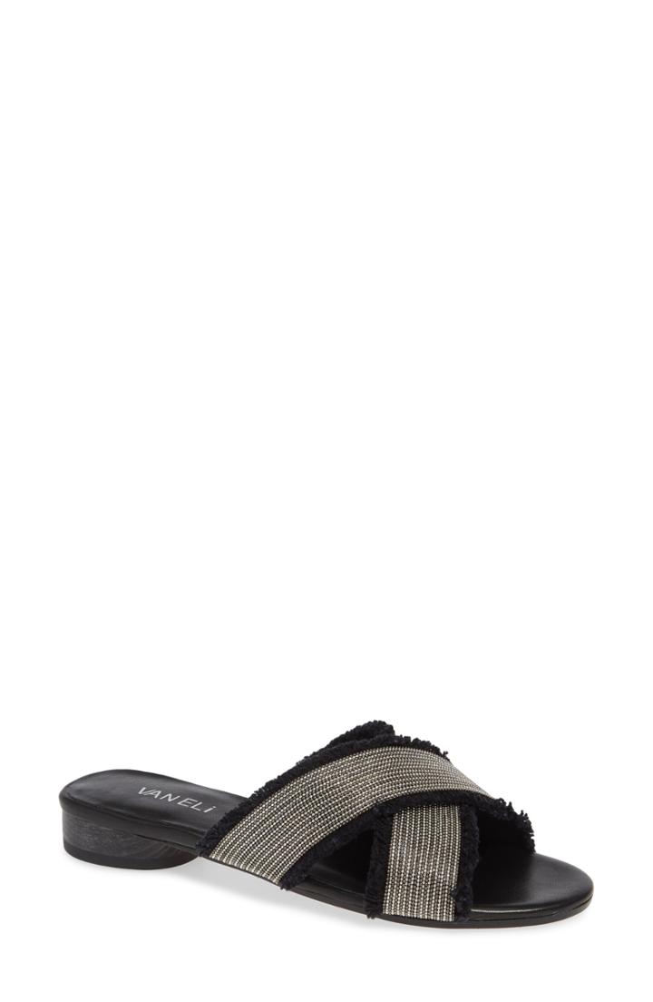 Women's Vaneli Baret Slide Sandal M - Black