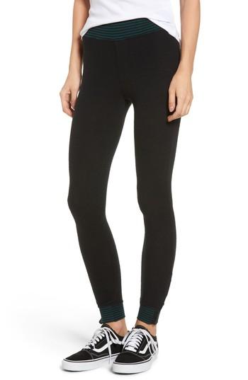 Junior Women's Rvca 'laid Back' Ankle Snap Leggings