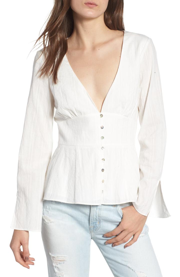 Women's Saint Laurent Embroidered Western Denim Shirt