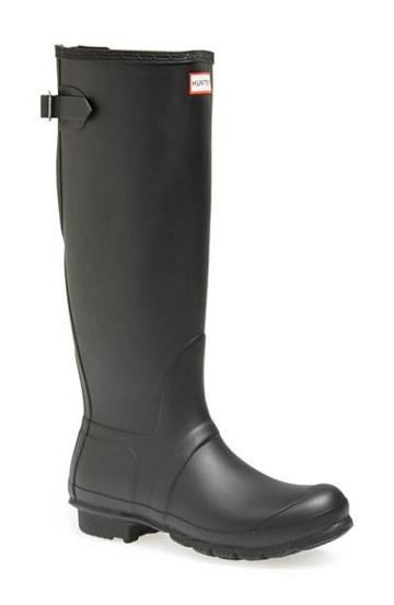 Hunter Adjustable Back Boot (women) Womens Black Matte