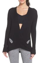 Women's Zella Wrap Sweater, Size - Black