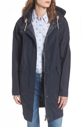 Women's Barbour Hartland Hooded Jacket Us / 10 Uk - Blue