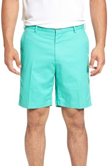 Men's Peter Millar Soft Touch Twill Shorts - Green